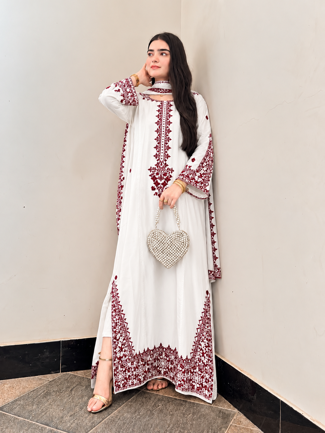 Embroidered Long Kaftan’s