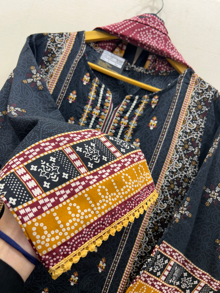 Semi Cotton embroidered suits