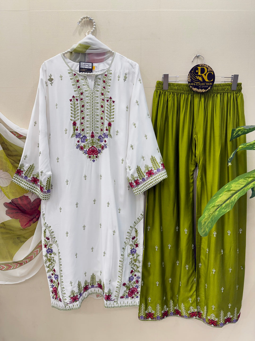 Embroidered palazzo Suits
