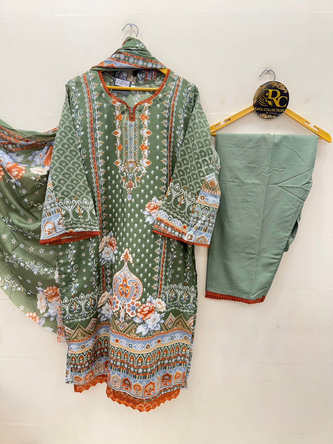 Cotton printed suits 8005