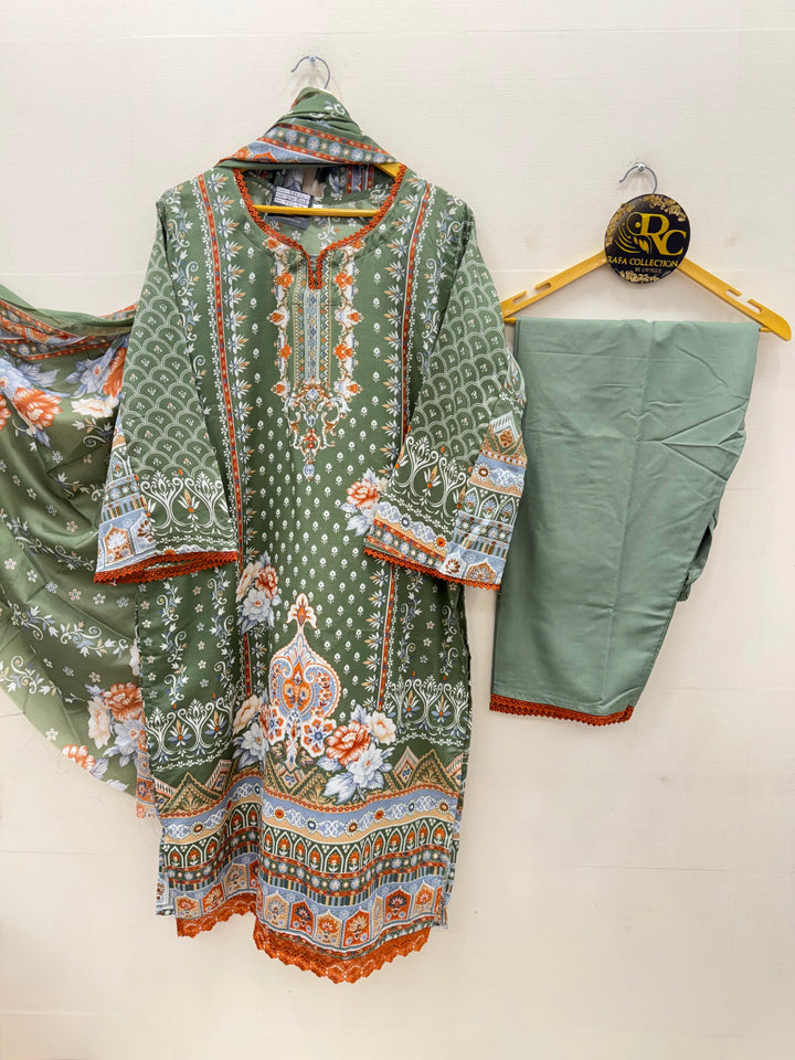 Cotton printed suits 8005