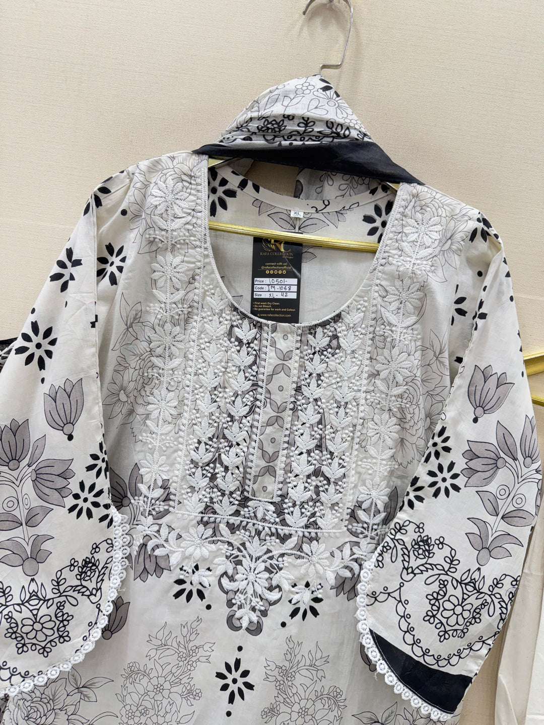 Cotton lakhnawi ready to wear suits