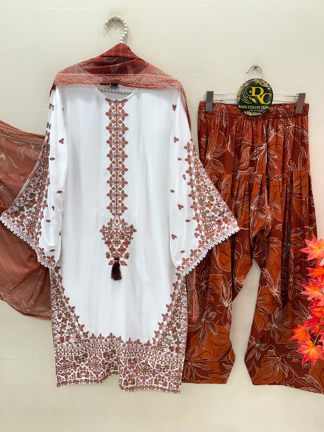 Embroidered Farshi Salwar Suits