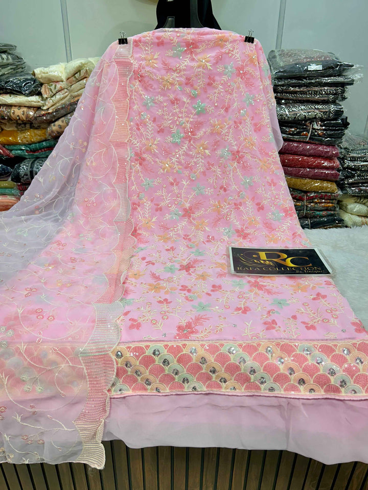 GEORGETTE UNSTICH SUIT 1249