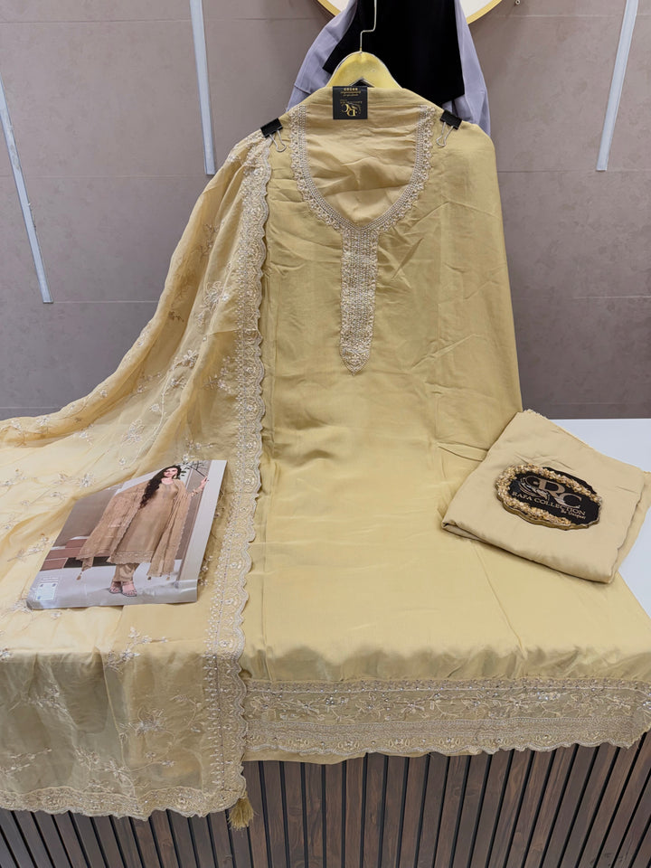 cotton unstitched suits 3131