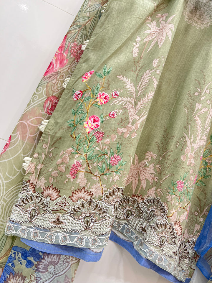 Pakistani pearl embellished suits 2745