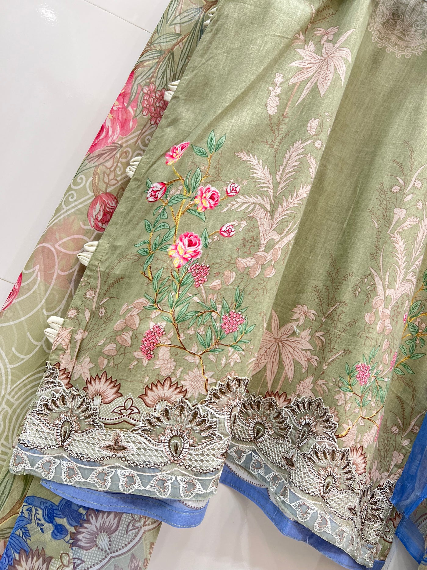 Pakistani pearl embellished suits 2745