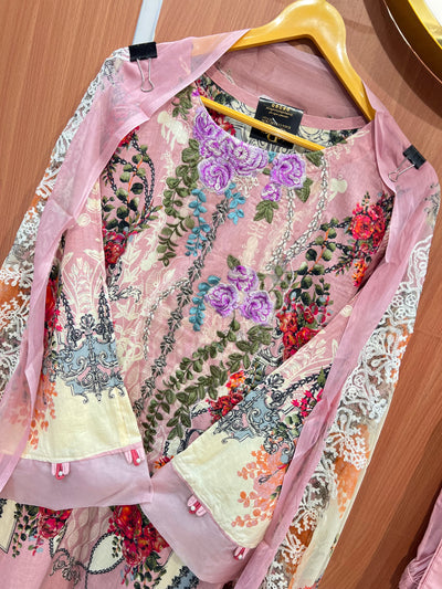 Pakistani patch work suit 2542