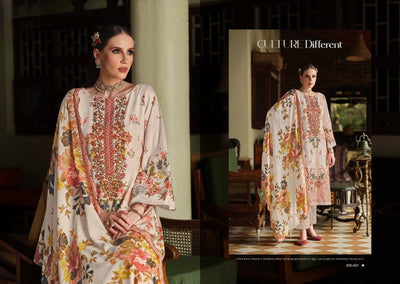 Cotton embroided dupatta collection 1707