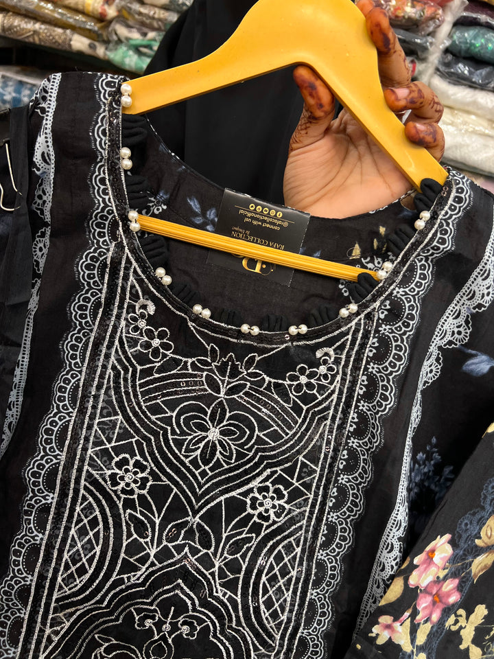 Pakistani patch work suit 2593