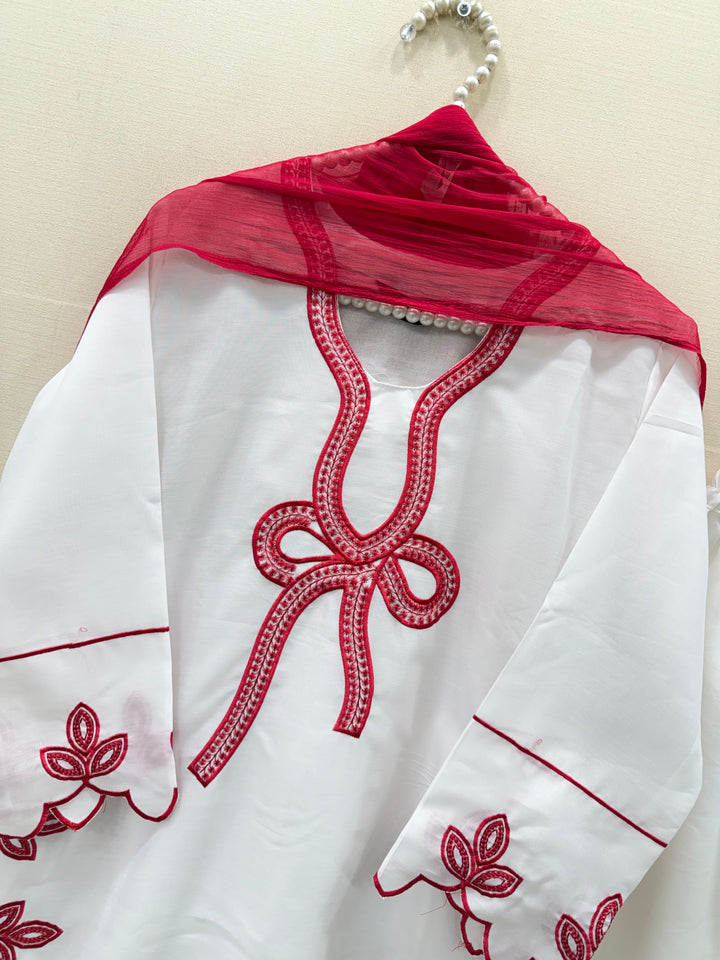 Bow Embroidered Suits