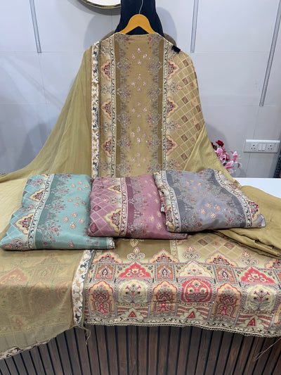 Muslin unstitched Suits 1880