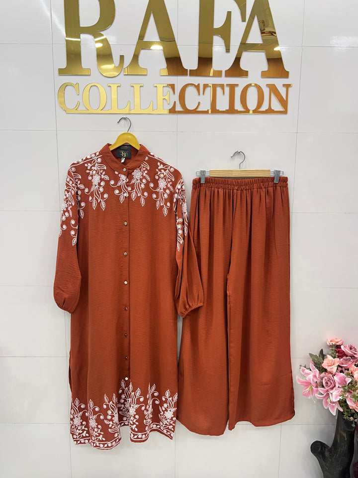 Imported crinkle Co-ord sets 2841