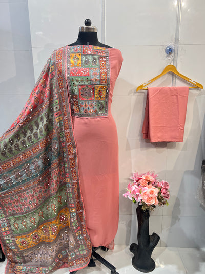 Georgette Unstich Suit 1289