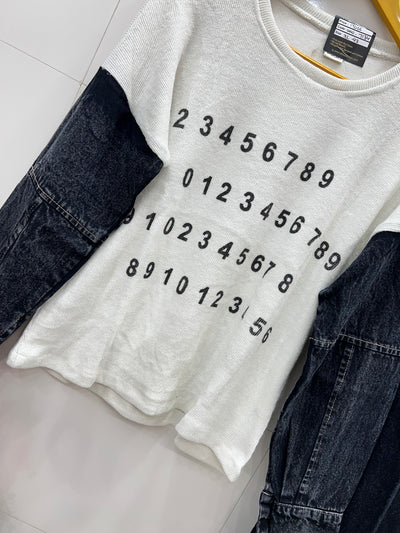 Denim skirt sets 7134