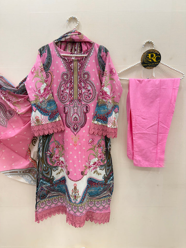 Cotton ready to wear suits 8001