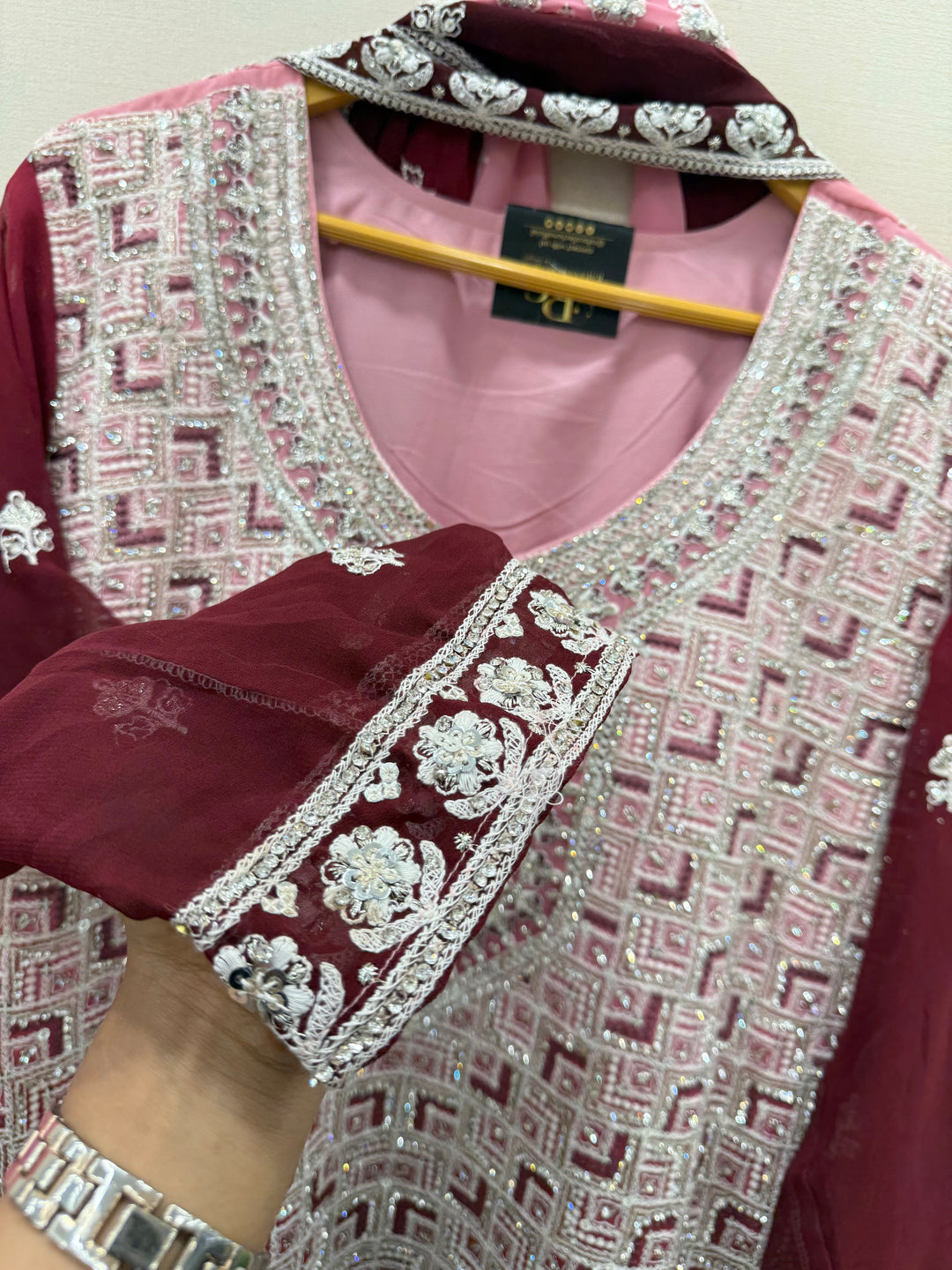 Lakhnawi wedding wear suits 59010