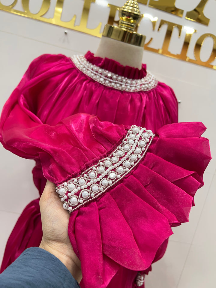 Shimmer organza gowns 124254