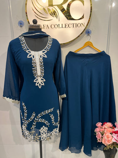 Georgette Plazzo Suit✨1509