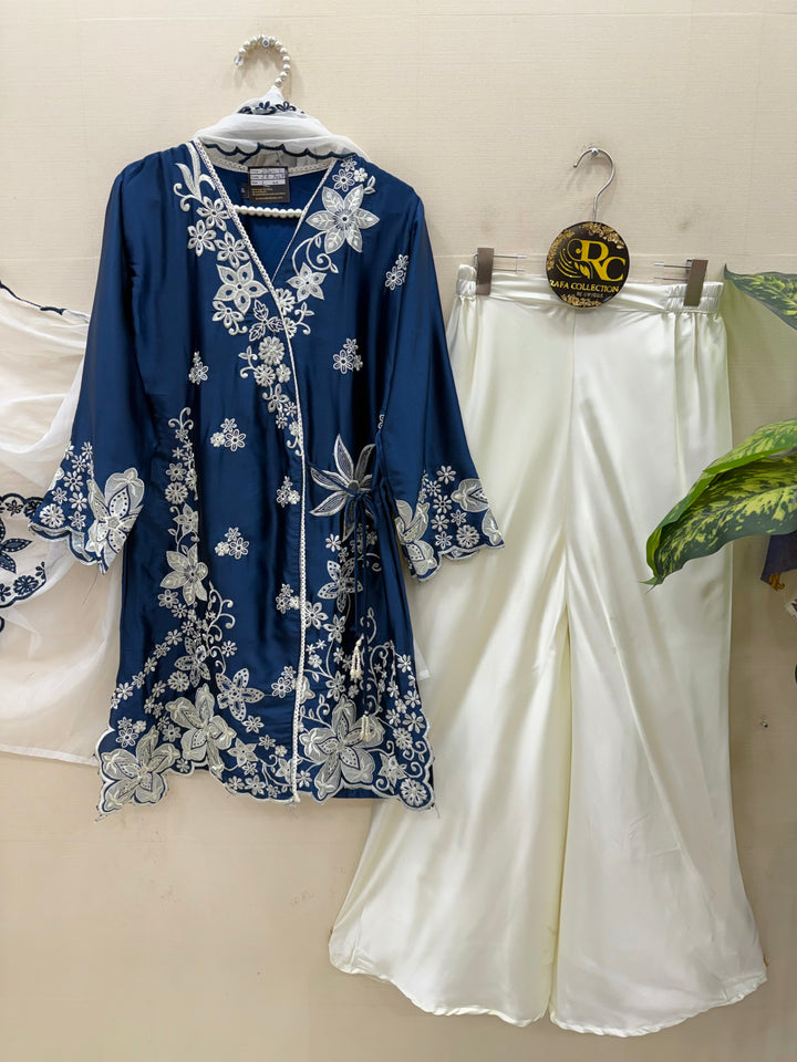 Pakistani angrakha pattern suit