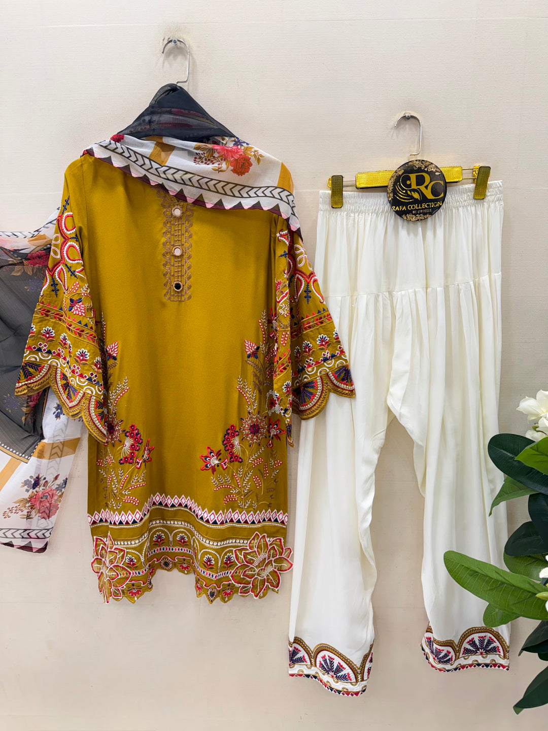 Embroidered Farshi Salwar Suits
