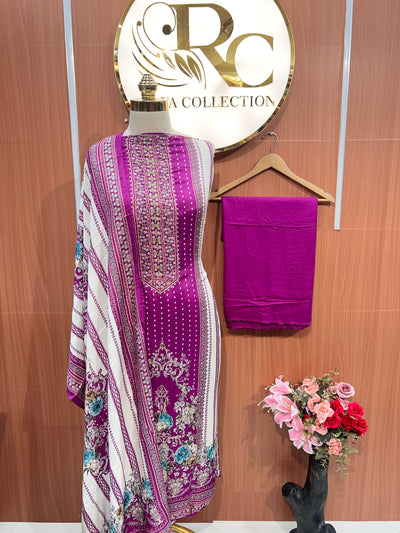 Muslin Unstitched suits 2544