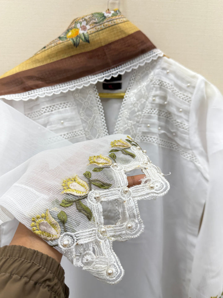 Embroidered Farshi Salwar suit