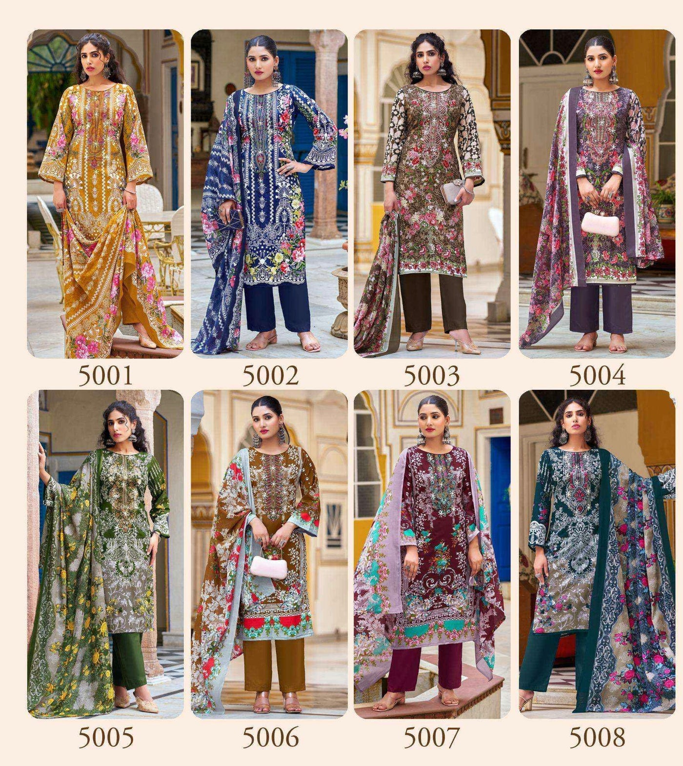 Semi cotton casual suits 2359