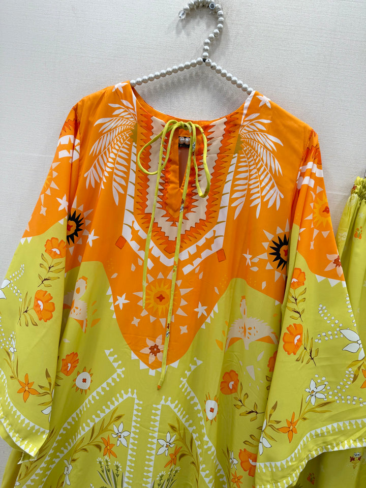 Pakistani kaftan Co-ord Sets