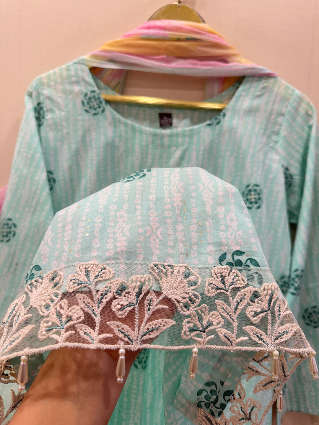 Pure cotton embroided suits