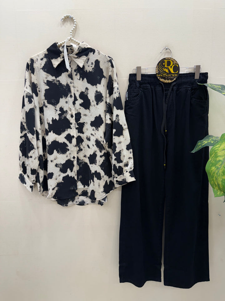 Korean denim cargo Sets