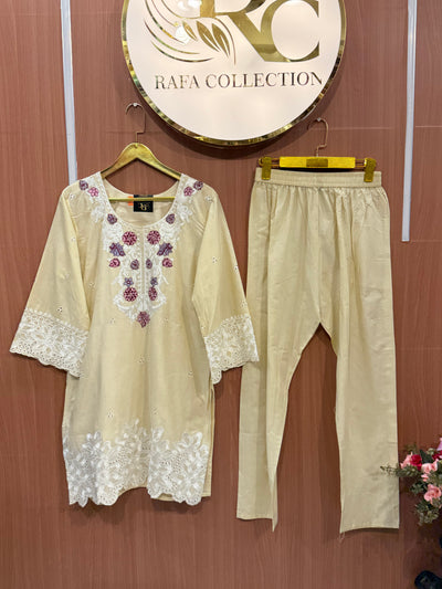Pakistani Embroidered co-ord set 2729