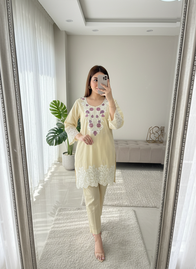Chikankari co-ord set 2729