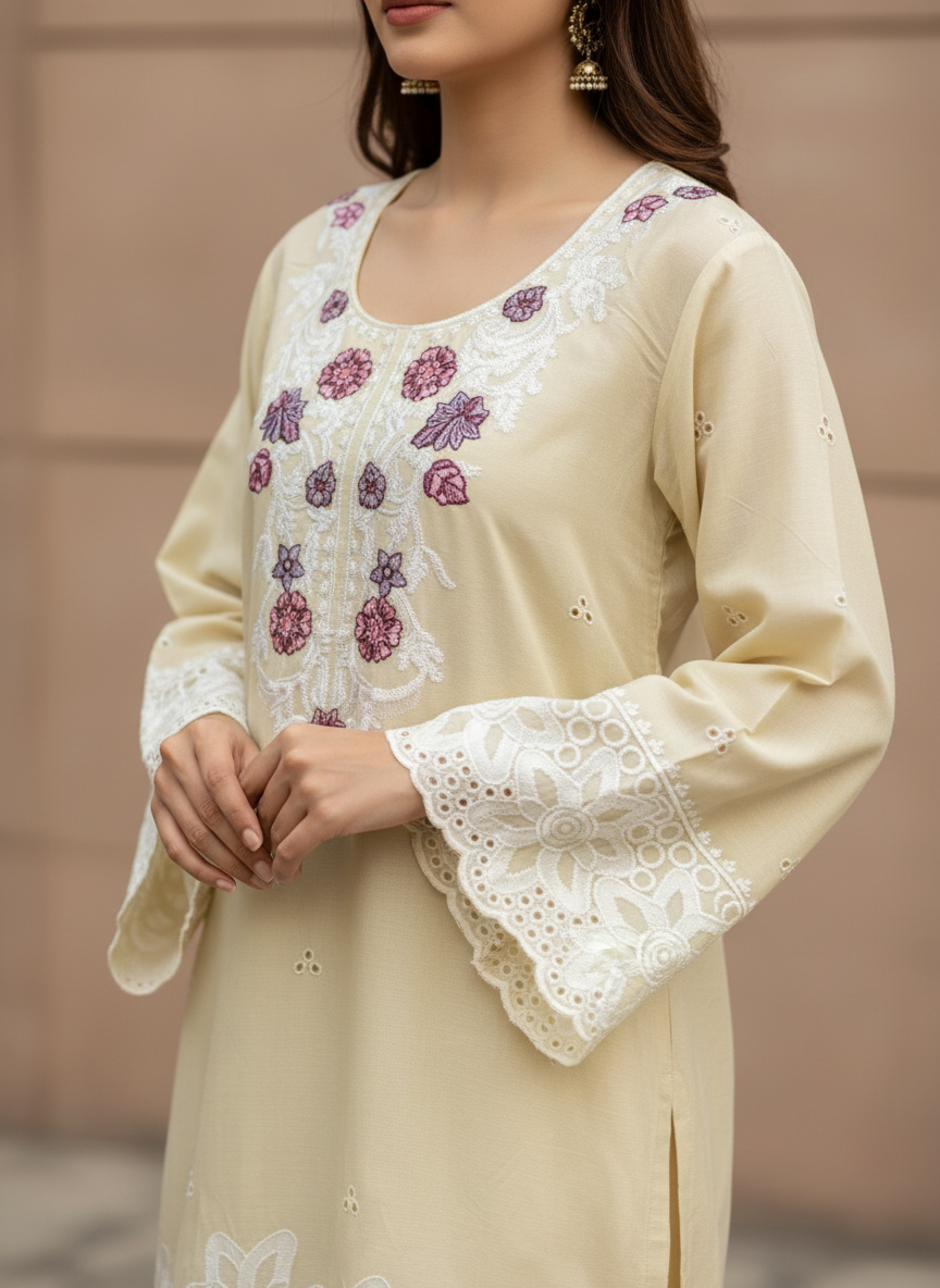 Chikankari co-ord set 2729