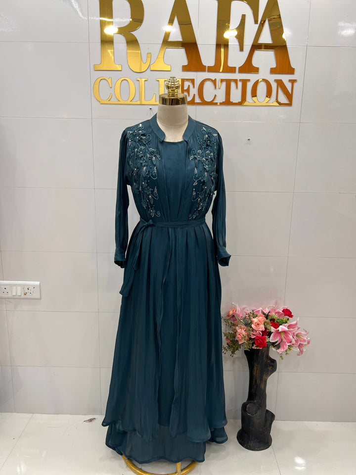 Shimmer shrug gowns 837