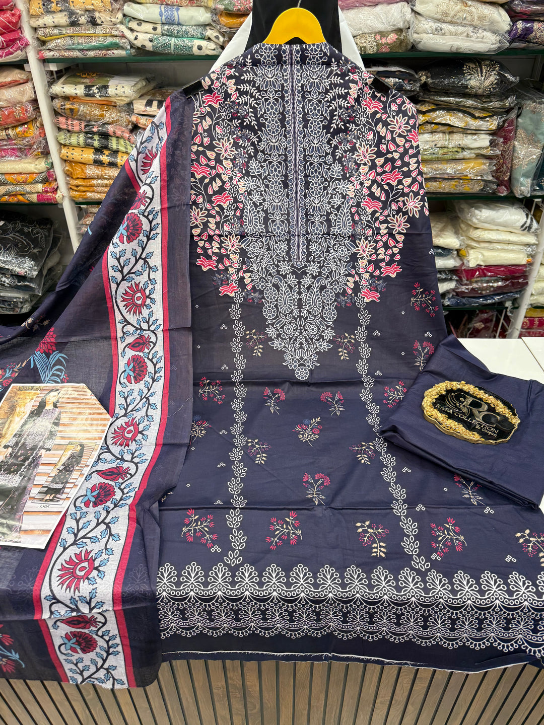 Cotton printed unstitched suits 2900