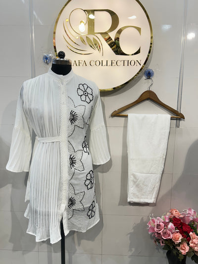 Crinkle Handwork Co-Ord Set 1582