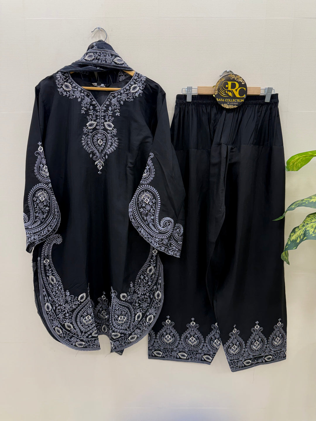 Embroided farshi suits