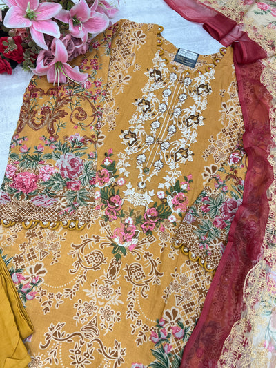Pakistani embroided suits 2610