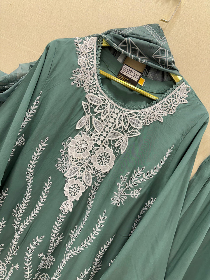 Cutwork Pakistani embroidered suits