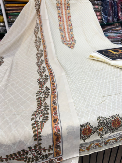 Cotton Unstitched Suit 1579