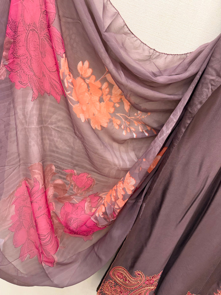 Multi embroidered Farshi Salwar suits