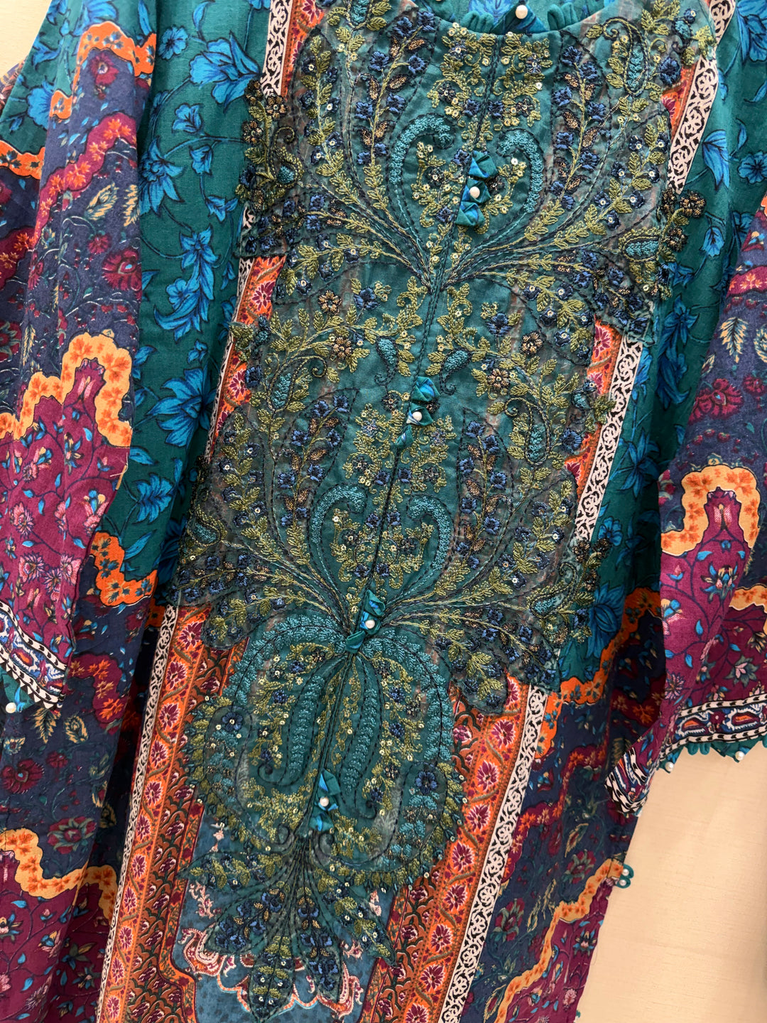 Cotton patch work suits for women 3006