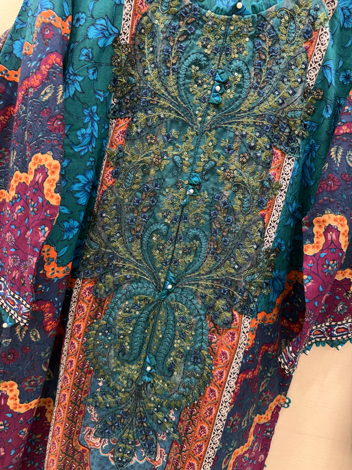 Cotton patch work suits for women 3006