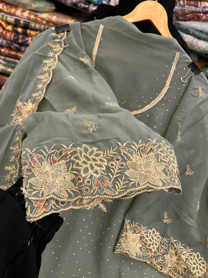 Georgette unstitched suit 2754