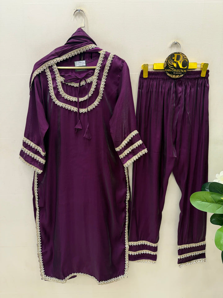 Shimmer viral lace suits