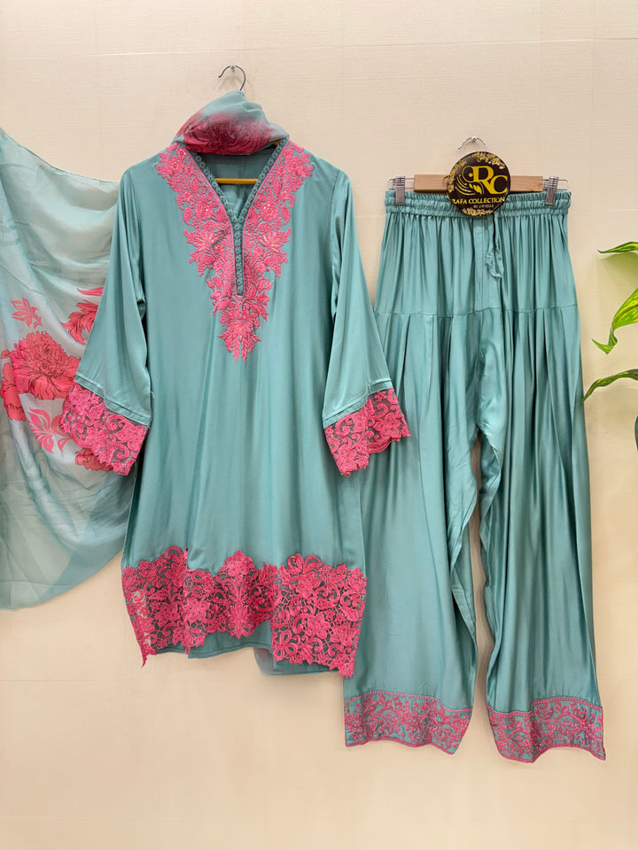 Embroidered Farshi suits