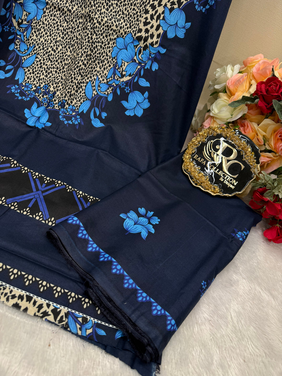 Cotton printed unstitched suits