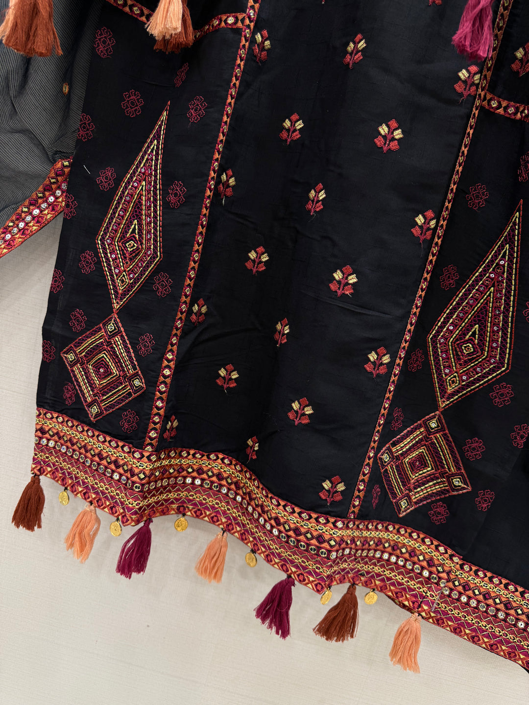 Multi embroidered afgani suits