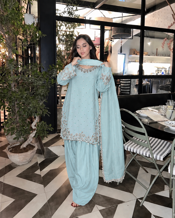 Handwork Farshi Salwar Suits